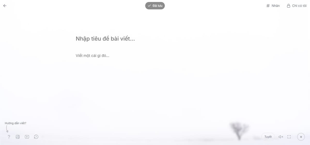 Hình ảnh khi bạn chọn tâm trạng viết